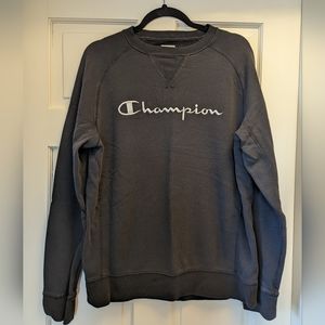 Champion Black Long Sleeve Sweatshirt - S